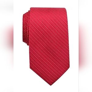 👔 Nautica Men's Necktie Adrift Grid Classic Tie Red 👔